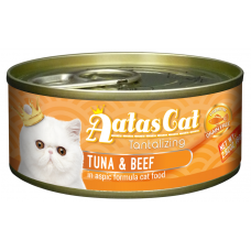 Aatas Cat Tantalizing Tuna & Beef 80g Carton (24 Cans)